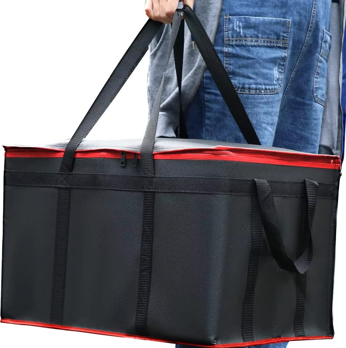 Wholesale Large Insulated Grocery Delivery Bag with Aluminum Foil Lining - 图片 10
