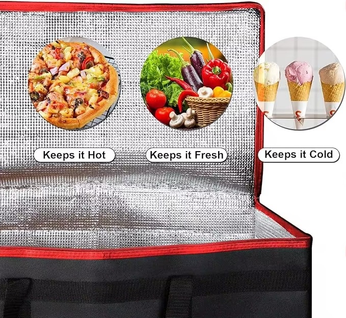 Wholesale Large Insulated Grocery Delivery Bag with Aluminum Foil Lining - 图片 14