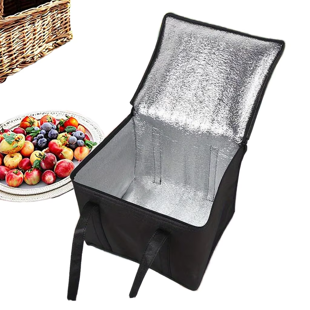 Wholesale Large Insulated Grocery Delivery Bag with Aluminum Foil Lining - 图片 4