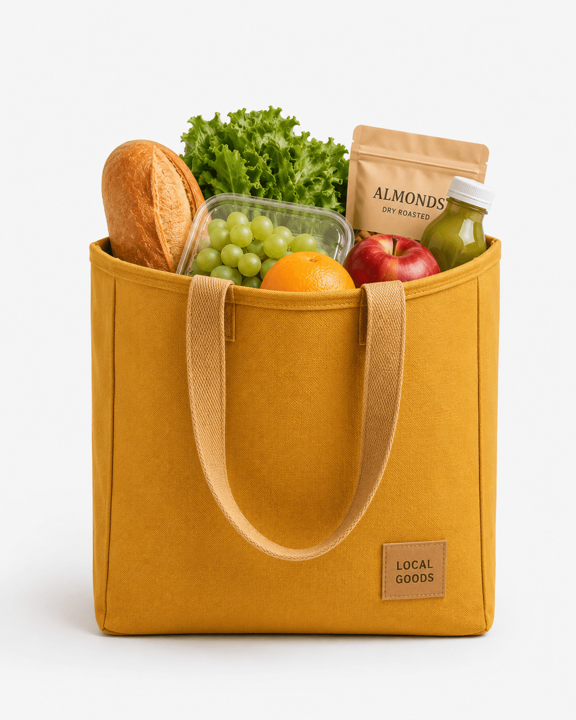 Reusable Insulated Grocery Tote Bag with Handles for Shopping, Picnic and Food Storage - 图片 5