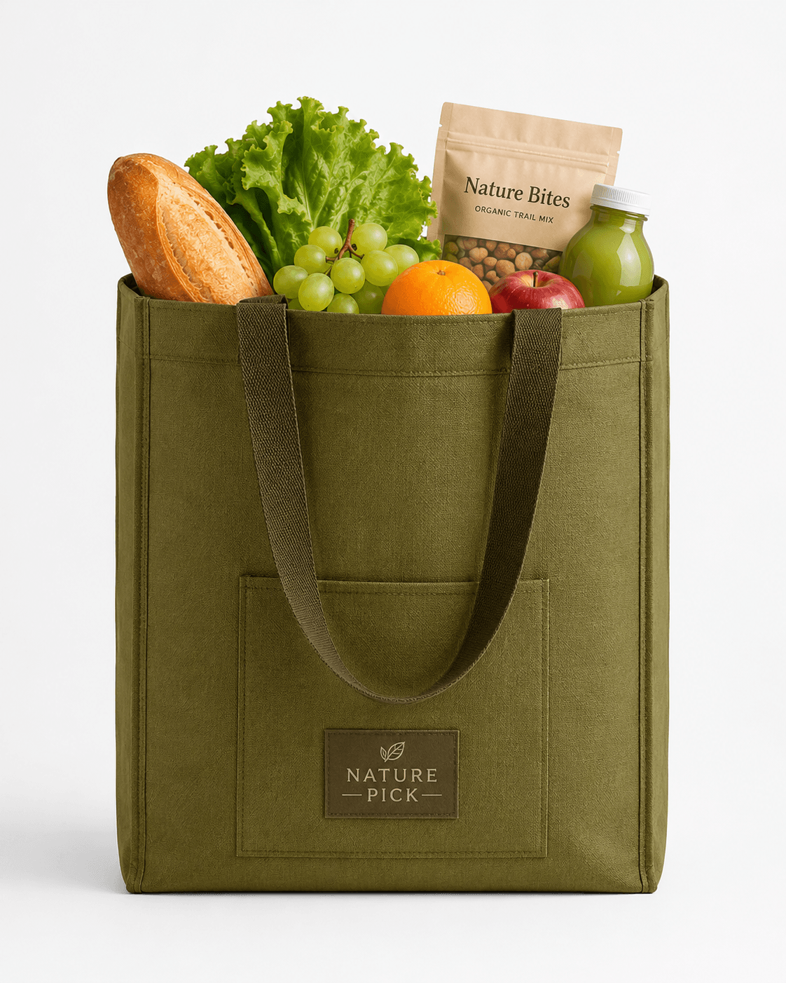 Reusable Insulated Grocery Tote Bag with Handles for Shopping, Picnic and Food Storage - 图片 4