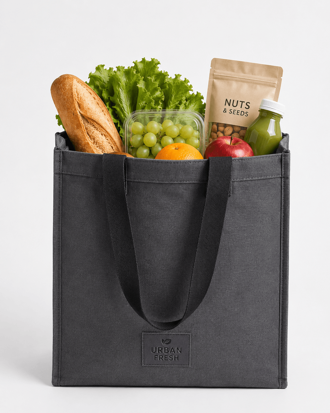 Reusable Insulated Grocery Tote Bag with Handles for Shopping, Picnic and Food Storage - 图片 3