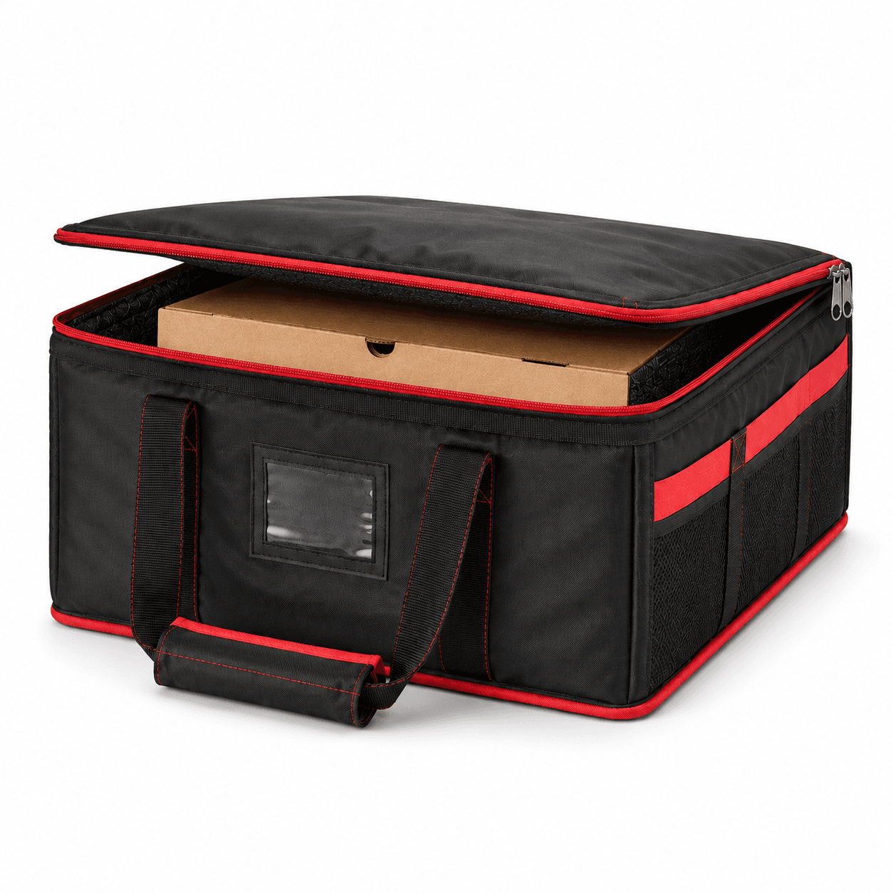 Large Capacity Insulated Pizza Carrier Bag with Handles