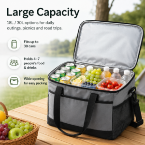Premium Picnic Cooler Bag – Insulated Outdoor Lunch Tote