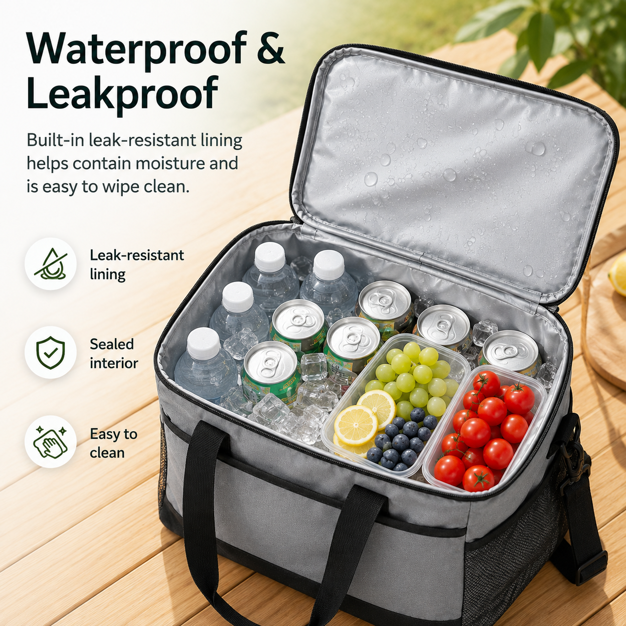Premium Picnic Cooler Bag – Insulated Outdoor Lunch Tote - Image 3