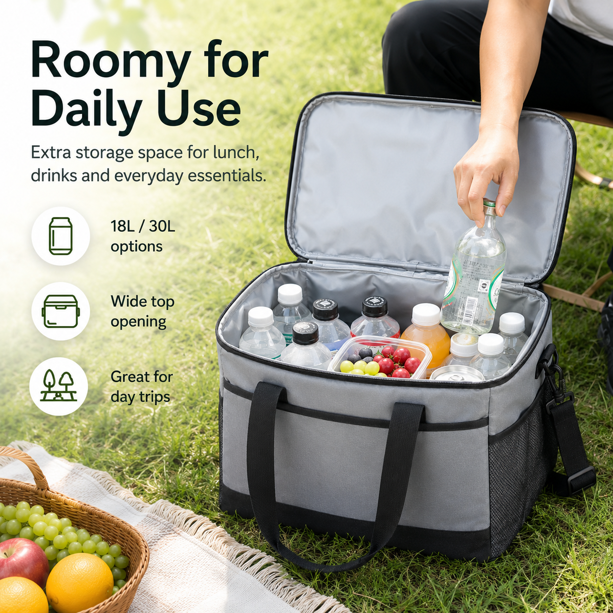 Premium Picnic Cooler Bag – Insulated Outdoor Lunch Tote - Image 5